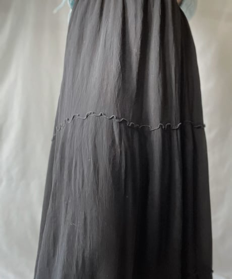 【USED】 Poly Long Skirt/211202-037