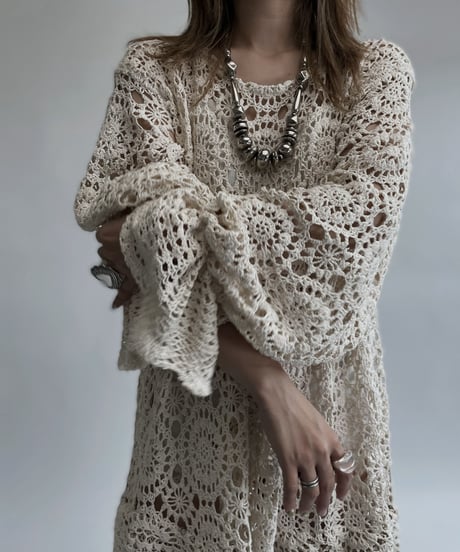 【RE;CIRCLE】 RE Crochet Lace One-piece / 220728-005
