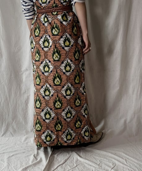 【USED】 African Batik Skirt①/210428-002