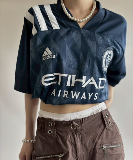 【USED】 adidas 20~21's New York City FC Soccer Shirt  / 250607-002