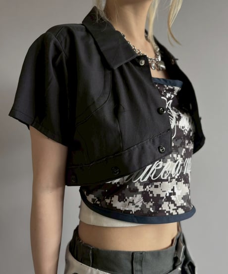 【Chinatsu Aoyama】 RE Makers Shirt Charcoal Black / 260702-025