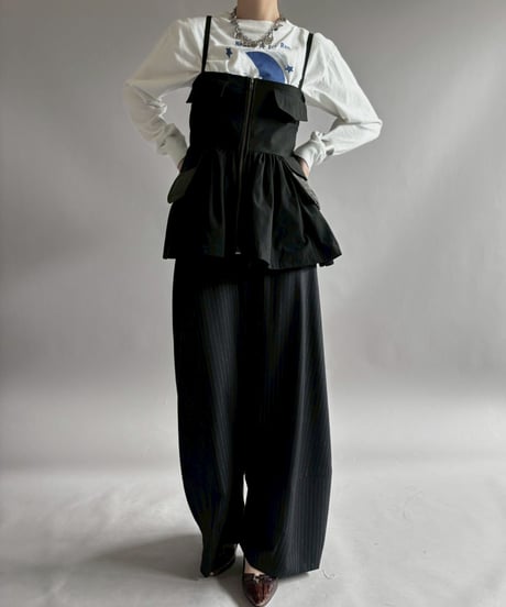 【RE;CIRCLE】 RE U.S Military Rebuild Mini One-Piece Black / 260423-005