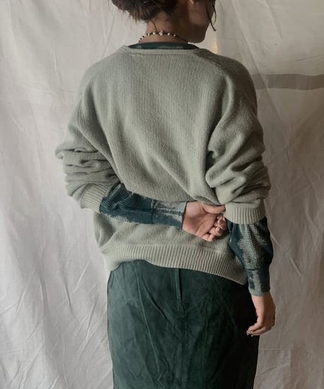 【USED】Acrylic Knit Cardigan/210226-012