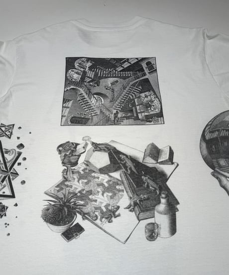 【USED】 Made in USA 90's SOFTEE M.C. ESCHER T-Shirt /250621-029