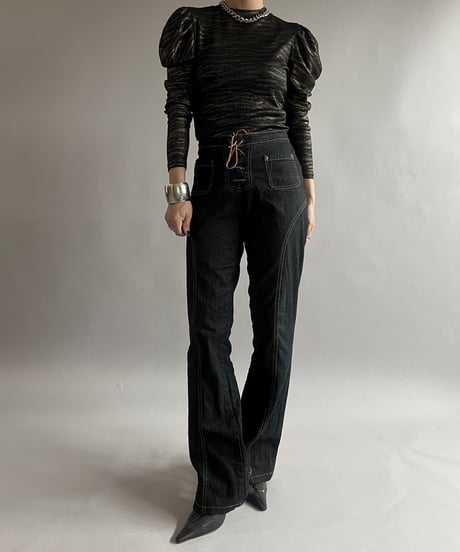【USED】Flare Denim Pants/ 240907-018