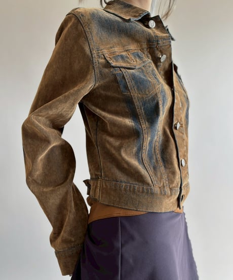 【USED】 Velour Design Jacket / 260314-020