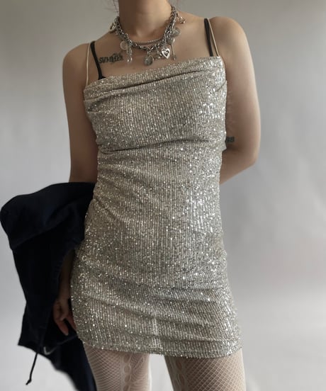 【USED】 Spangle Camisole One-Piece /240914-041