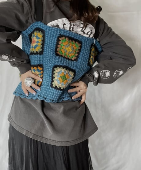 【RE;CIRCLE】 RE Granny Knit Bustier①/211014-008