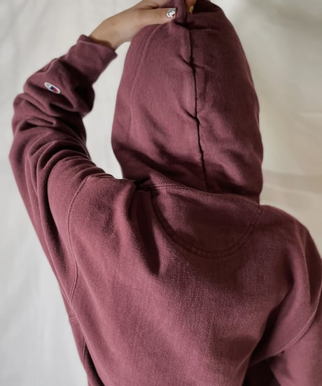 【USED】  Champion Reverse Weave Hoodie COLGATE/210902-024