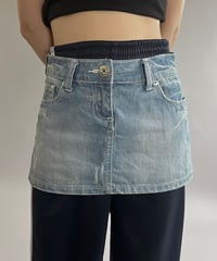 【USED】 Denim Mini Skirt /240729-008