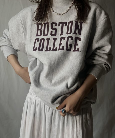 【USED】  Champion Reverse Weave Sweat BOSTON COLLEGE/210516-011