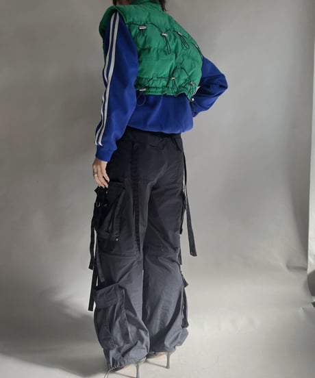 【RE;CIRCLE】 RE Draw Cord Short Down Vest / 230126-016