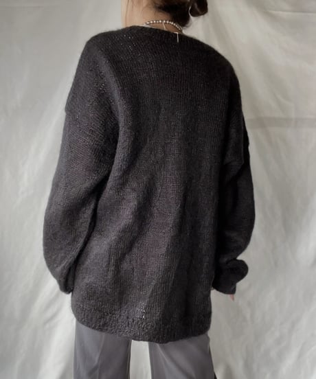 【USED】  Acrylic Knit Cardigan/220127-027