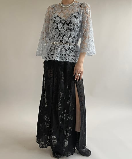 【USED】 Flower Patterned Camisole Long One-Piece/25227-005