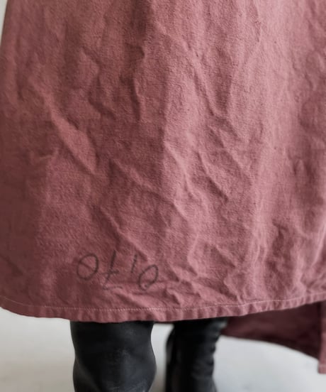 【RE;CIRCLE】RE Dyed French Mattress Cover One-piece -Santa Fe Pink- / 220512-013
