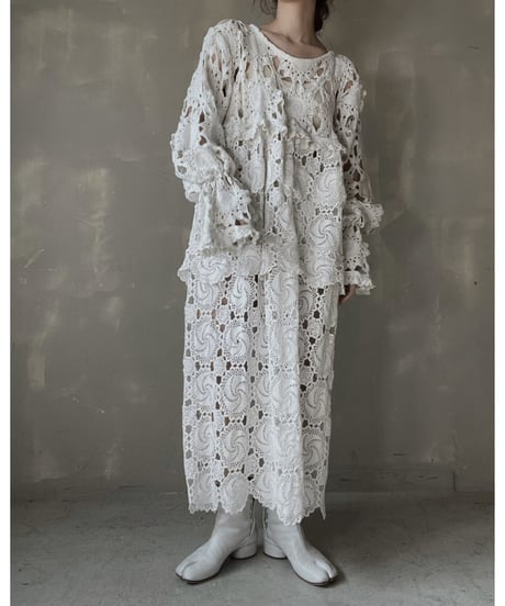【RE;CIRCLE】 RE Crochet L/S One-piece④/20220317-024