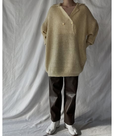 【USED】    Mohair Knit Top⑥/211216-007