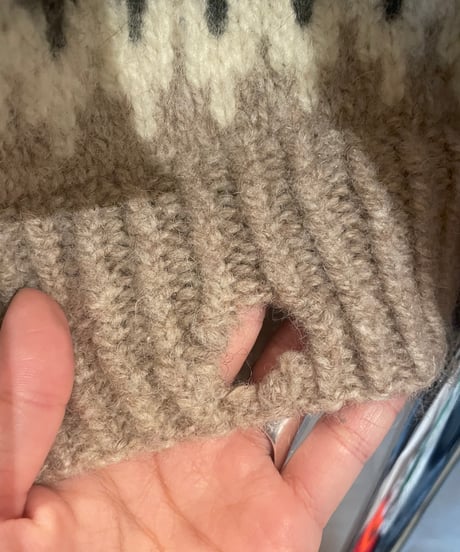 【USED】 Nordic Wool Knit Top/ 231026-001