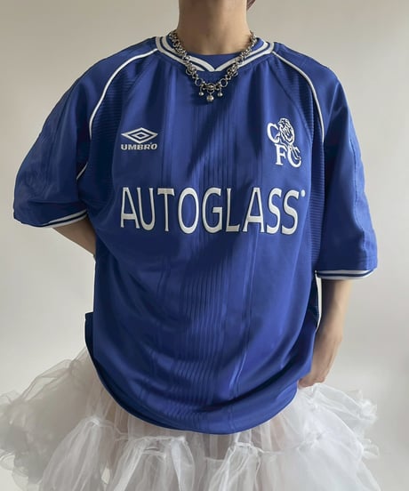 【USED】 99~01's UMBRO CHELSEA Soccer Shirt/ 250607-033