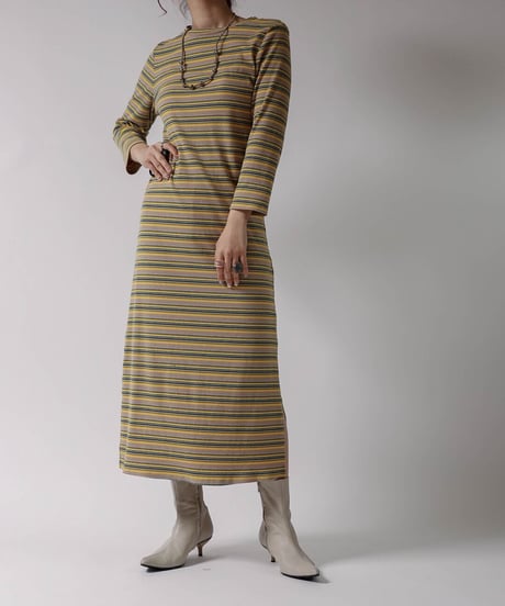 【USED】L/S Rib Knit Dress/ 220324-006