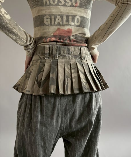 【RE;CIRCLE】 RE  Military Camouflage Wrap Skirt / 260226-005
