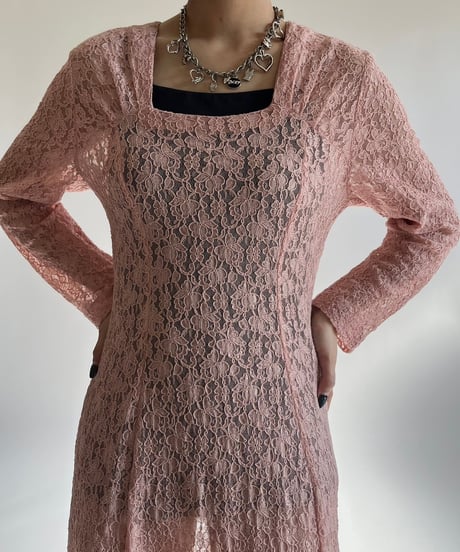 【USED】 Flower Pattern Long One-Piece /250111-027