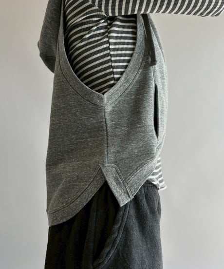 【USED】 Hooded Sweat Vest / 260314-010