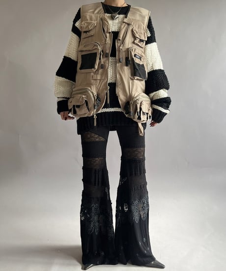 【USED】 Pure Fix Patterned Flare Pants / 241207-014