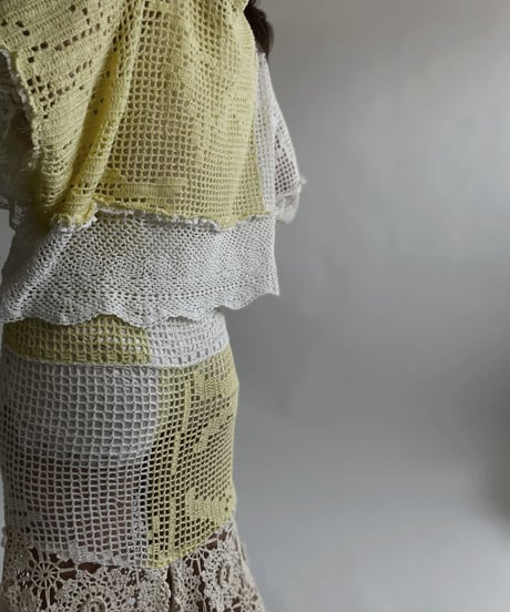 【RE;CIRCLE】 RE Crochet Lace Mermaid Skirt / 220427-009