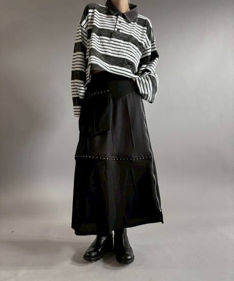 【RE;CIRCLE】 RE Suit Asymmetry Long Skirt / 260129-012