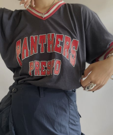 【USED】made in USA  Panthers Presto S/S T-Shirt / 230812-012