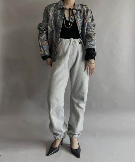 【USED】  Flower Pattern Spangle Jacket / 230408-023