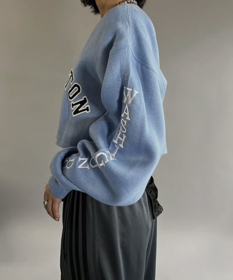 【USED】 CUT OFF L/S Sweat Top /240210-013
