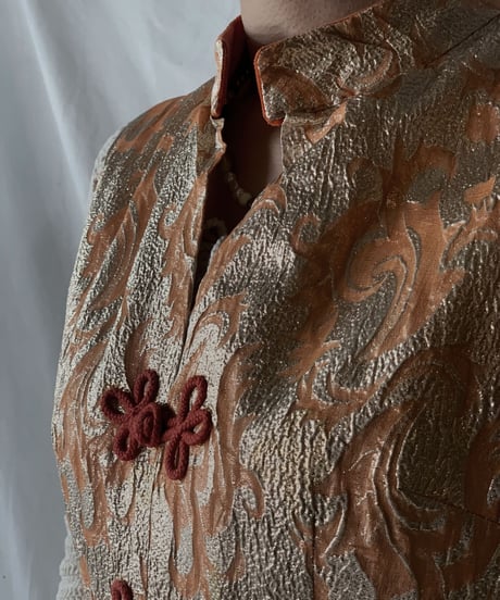 【USED】No Sleeve Poly China Dress/210217-045