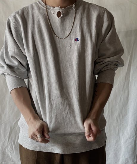 【USED】90's USA Champion Reverse Weave Sweat One Point /210213-013