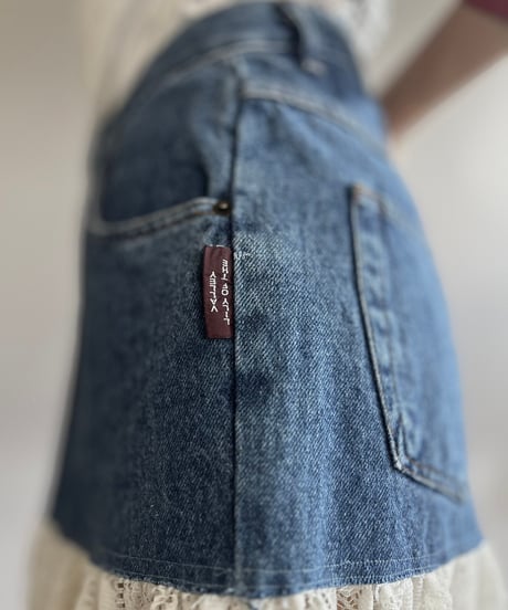 【RE;CIRCLE】 RE Denim Lace Switching Skirt / 240801-005