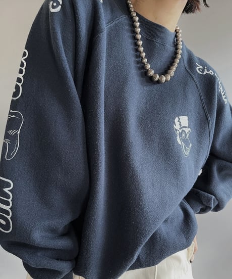 【Mashup Products】 Silk Screen Hanes L/S Sweat top /  240217-008
