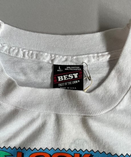 【USED】  Made in USA Screen Stars Vest 90's Person T-Shirt /240824-009