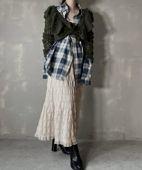 【USED】　Crochet Knit Top/ 220220-016