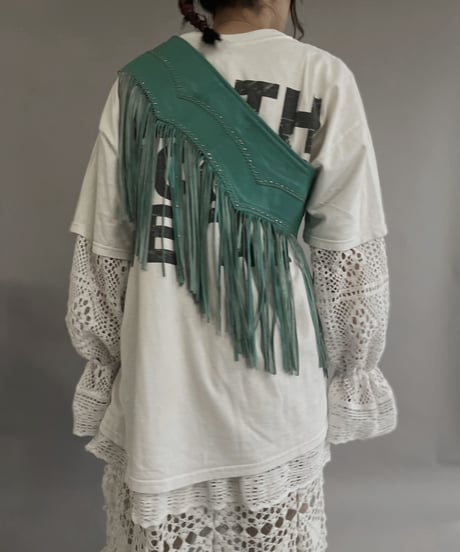 【USED】 Leather Fringe Belt / 230304-006