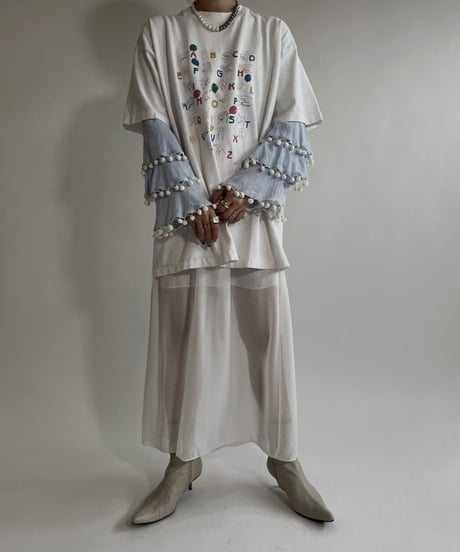 【USED】 Short Sleeves T-shirt “Alphabet “ / 220507-007