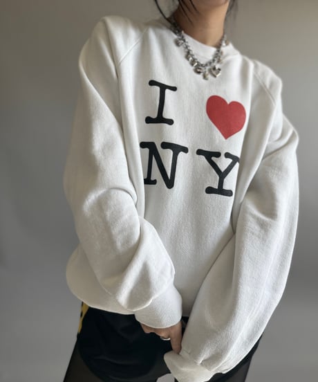 【USED】 90's Jerzees I♡NY Sweat/ 260104-024