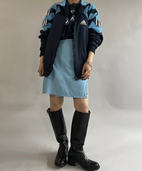 【USED】 Check Patterned Rap Skirt / 241109-021