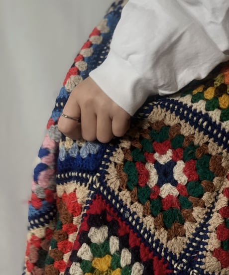【USED】　Granny Knit Long Skirt①/210404-009