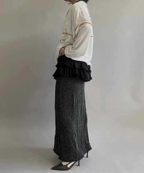 【USED】 Lame Camisole Long One-Piece/ 240224-038