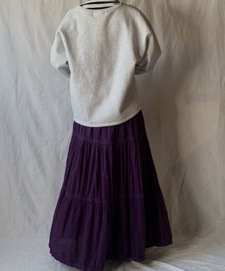【USED】 Crinkle Cotton Long Skirt  /210318-002