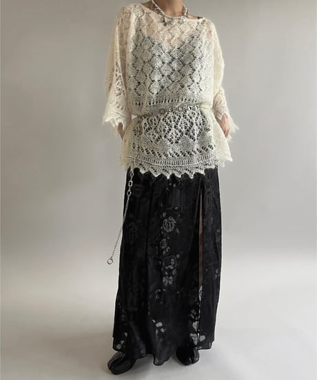 【USED】 Flower Patterned Camisole Long One-Piece/25227-005