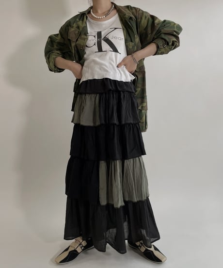 【RE;CIRCLE】 RE Indian Cotton Skirt / 220503-004