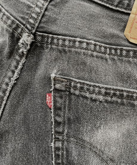 【USED】  Made in USA Levi's Denim Pants 501 Black/ 220416-023