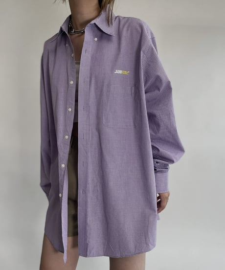 【USED】  Long Sleeved Work Shirt "Subway" / 220730-003